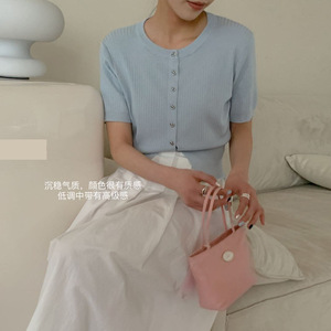 夏季防晒纯Lyocell设计师可爱女装上衣