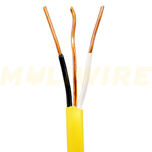 Abd pazarı için tasarlanmış PVC yalıtım kablosu ile NM-B 14AWG/4C boyut elektrik teli katı iletken 600V bina kablosu - Product Image 3