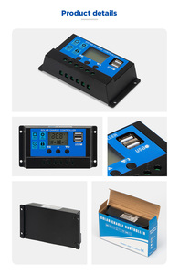 Controller pannello solare PWM 12V/24V Controller caricatore solare per il sistema di illuminazione ad alta efficienza energetica - Product Image 5