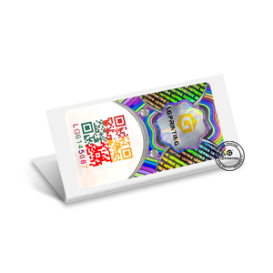 Design gratuito adesivo ologramma colorato codice QR stampa etichetta codice qr - Product Image 3
