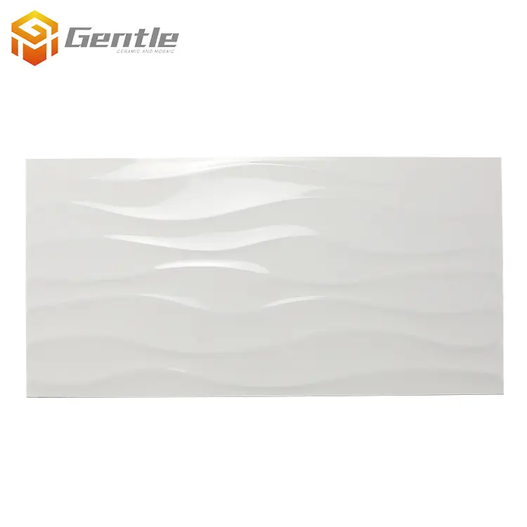Hot Jual 300X600mm Glossy Putih Ubin Keramik untuk Dinding Internal Dekorasi