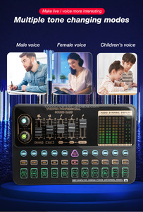 V 10 Pro USB ses kartı bm800 mikrofon seti kayıt bm 800 kondenser mikrofon ile k300 ses ses kartları ve mikserler stüdyo için - Product Image 4
