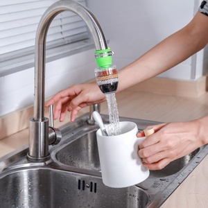 6 Schichten Universal Wasserfilter Wasserhahn reiniger Medical Stone Coconut Charcoal Düse für Wasserhahn Küchen zubehör