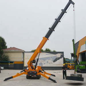 CE Mini laba-laba perayap derek Lift kerekan kaca tirai dinding pendukung teleskopik disesuaikan laba-laba kecil derek - Product Image 4