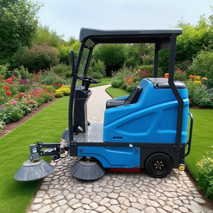 Điện đi xe trên Máy hút bụi công nghiệp quét pin-Powered rác làm sạch xe tải cho xi măng đá cẩm thạch đường quét - Product Image 1