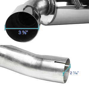 ระบบท่อไอเสีย catback ประสิทธิภาพแบบคู่สำหรับ V6 3.6L ของเชฟวี่ Camaro 2010-2015 - Product Image 3