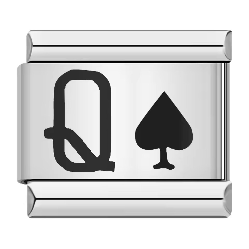 Q Spade silvery