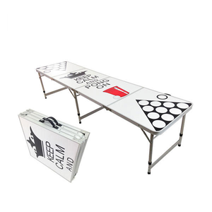 Oem/ODM có thể gập lại bia <span class=keywords><strong>Pong</strong></span> bảng LED Tùy chỉnh đồ gỗ ngoài trời bảng trò chơi 8ft cho bia <span class=keywords><strong>Pong</strong></span> trò chơi với đèn - Product Image 1