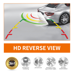 Sensor universal de aparcamiento para coche con cámara de respaldo 3 en 1 sistema de sensor de marcha atrás para coche - Product Image 5