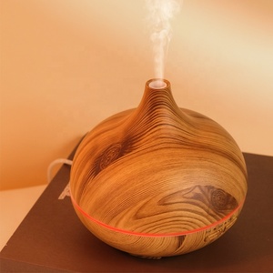 Ellestfun OEM/ODM <strong>Timer</strong> Fragrance <strong>Ultrasonic</strong> Round Aroma 150 ml Woodgrain Essential Oil <strong>Diffuser</strong> 150ml Machine - Product Image 2