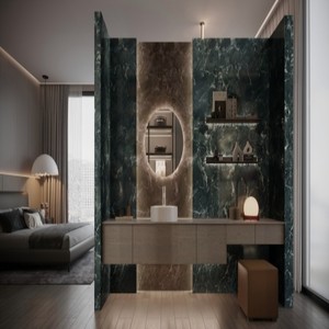 Boloni nhà 2025 phổ biến nhất phòng tắm Vanity đơn vị đồ nội thất thiết kế ban đầu không thấm nước tủ phòng tắm với lưu trữ - Product Image 4