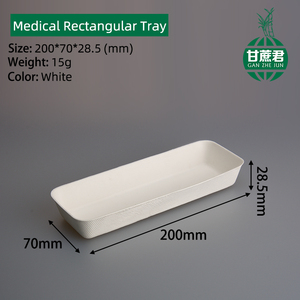 SH01 tıbbi cerrahi tek kullanımlık Bagasse böbrek tepsisi, böbrek şekilli lavabo, cerrahi tepsiler steril olmayan tek kullanımlık - Product Image 3