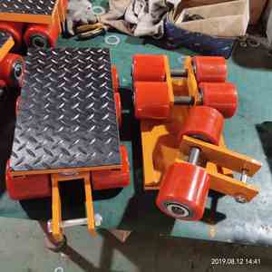 Çok tekerlekli yönlendirilebilir ağır 6T 8T 12T 30T makaralı taşıyıcı Dolly paten arabası taşıma için büyük endüstriyel öğe - Product Image 5