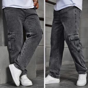 男性用ミッドウエストタクティカルパンツリップストップカーゴワークカプリ9ポケット付き耐水性ハイキング用通気性 - Product Image 2
