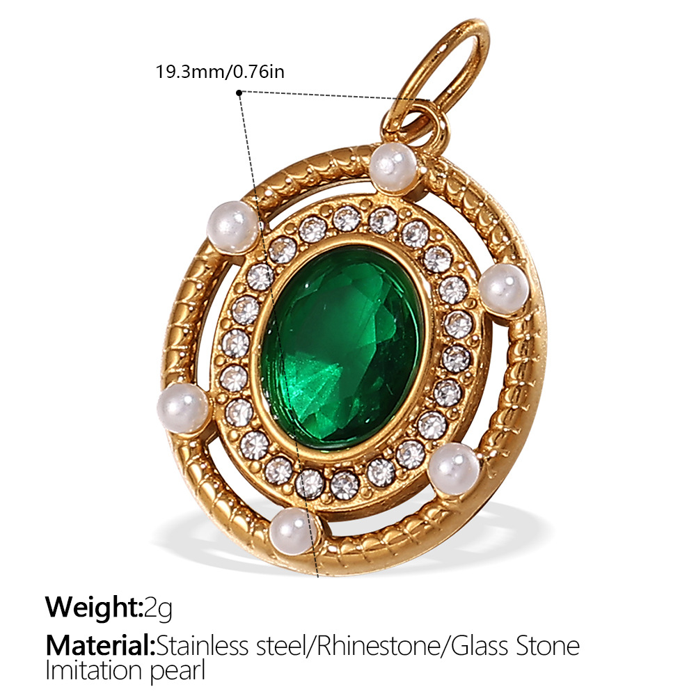 Pj508gng greenstone gold pendant