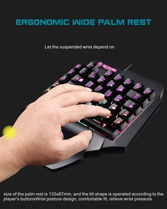 Mini teclado de dragón rojo al por mayor, teclado para juegos para zurdos individual para teléfonos móviles, tabletas y ordenadores - Product Image 3