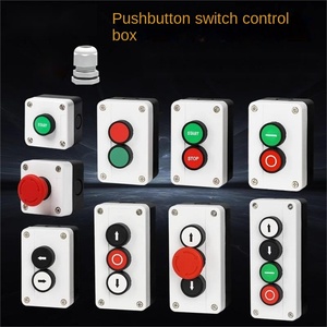 Interruttore a pulsante impermeabile con custodia stazione di controllo elettrico scatola freccia di arresto destra sinistra - Product Image 2