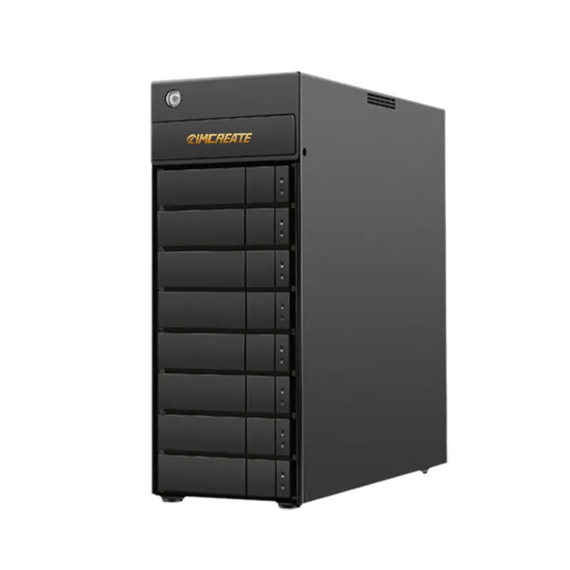 Timcreate DT108 8 bay qnaq đĩa cứng HDD cho DVR Máy ảnh Thunderbolt 4 bay NAS lưu trữ sever trường hợp