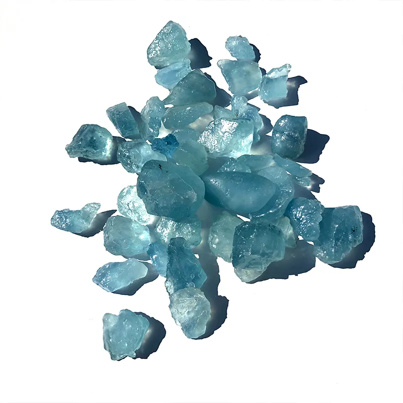 Оптовая продажа, драгоценный натуральный высококачественный Аквамариновый шероховатый камень для подвесок для изготовления ювелирных изделий