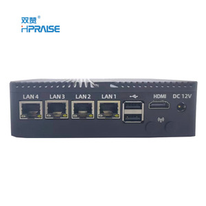 J4125 J1900 Fanless VPN Router Firewall <strong>Network</strong> Server 6 USB 4 LAN Nuc Mini Industrial <strong>Computer</strong> Support Wins 10