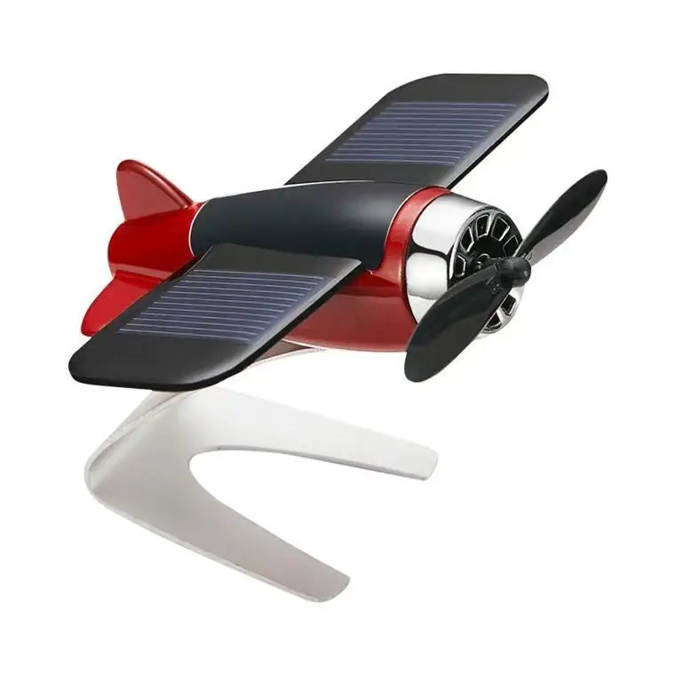Customized solar airplane car aromatreatment decoration perfume creative car center console car decoration accessories