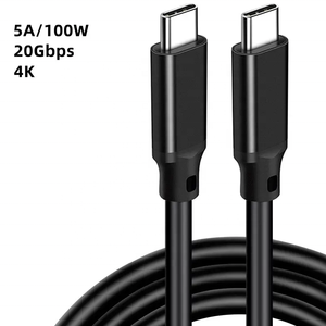 Top Selling Data Cables Wholesale 5A 100W PD Usb 3.1 Gen2 Type C to Type C Data Cable <strong>Audio</strong> Video 10Gbps Transfer Super Speed - Product Image 1