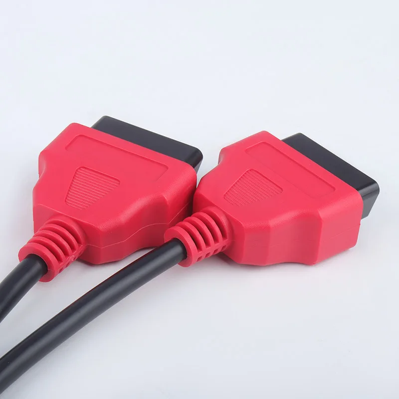 OBD2 1 to 2 transfer extension line OBD extension cable 12V universal 16 pin core wire splitter for automobile
