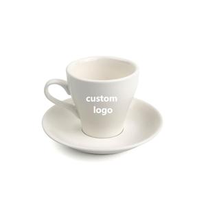 Durable Ultra Hard <strong>Ceramic</strong> 90-350ml Custom Logo Printing Blank White Porcelain Coffee <strong>Tea</strong> Cups Mugs With Saucer Gift <strong>Set</strong> - Product Image 4