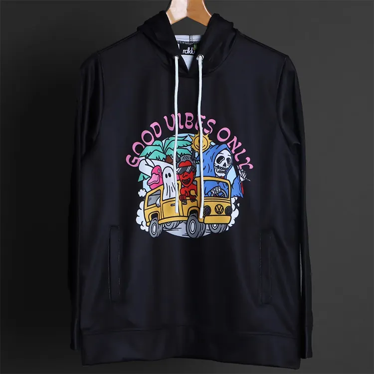 Lage Prijs Zwaar Katoen Gebreid Ontwerp Je Eigen Modeprint Hoodie