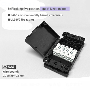 Manufacturers Supply 5 in 5 Out Junction <strong>Box</strong> 5 Pin Terminal Junction <strong>Box</strong> JS528 Plastic Junction <strong>Box</strong> - Product Image 5