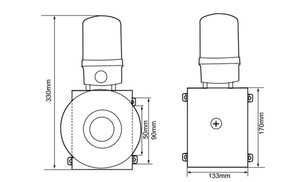 红外传感器探头120dB声光警报器简易安全家庭工业报警安全系统 - Product Image 4