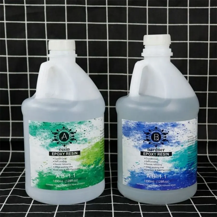 Superclear Liquid Glass Epoxy Glue 2 Part Cast Epoxy Resin Gallon Glue