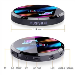 Ott Cheap Amlogic S905x3 Dual Band Wifi H96 Max Smart 4k 8k <strong>Stb</strong> 4gb 32gb <strong>Support</strong> youtube Android Tv Box - Product Image 3
