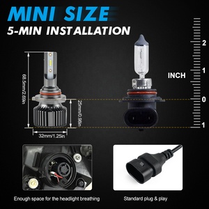 Bevinsee 2x9005 HB3 LED farlar araba yüksek işın ampul Lexus Lexus GS430 için 2001 2002 2003 2004 - Product Image 3