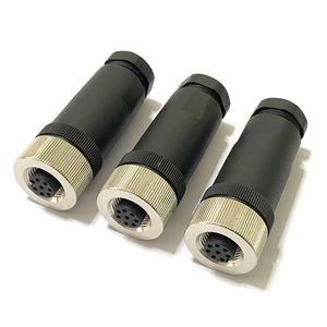M12 IP65 IP67 IP68 su geçirmez 8 Pin erkek kadın düz dirsek güç PCB konektörü kablo M12 konektörü - Product Image 4