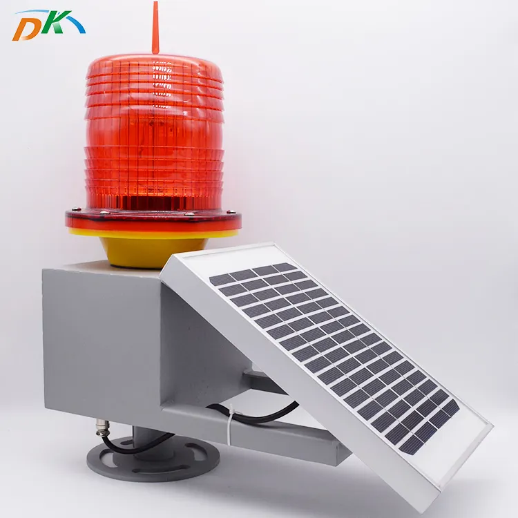 DK LED 태양 항공기 항공 방해 빛 조명 및 회로 디자인 화이트 레드 Dc3.2v (태양 전원 방법) 360 학위 PC