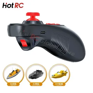HOTRC 6CH 2.4G RC Boat trasmettitore DS-600 LCD telecomando F-06A ricevitore PWM tensione/segnale di ritorno 4-9V modello di nave giocattolo per auto - Product Image 2