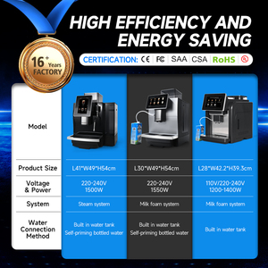MOSEENER Commercial and Household Touch Screen 20+ Beverages Latte Cappuccino Espresso Fully Automatic Coffee Machine