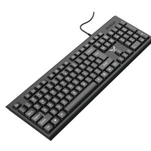 Teclado con cable árabe en inglés para oficina de negocios, hogar, USB Delgado, accesorios de computadora de escritorio, teclado