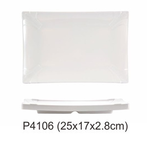 P410610-inch Magnolia Rectangular Sushi Plate