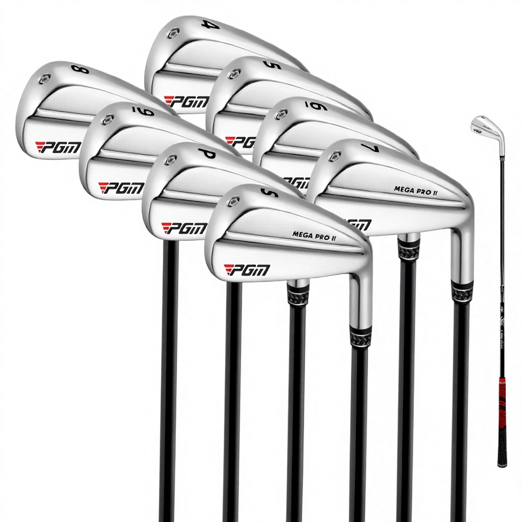 silver Iron set of 8 clubs-rgrade carbon shafts mtg046