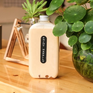 400mlコーヒー飲料ボトル空の町ミルクティープラスチックジュースペットボトルバルク包装ジュース卸売用