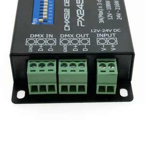 PX24506 DMX512 декодер драйвер 9A DMX 512 усилитель контроллер DC12V 24V цветная (RGB) светодиодная лента для светодиодной ленты Светодиодные лампы для проектора - Product Image 5