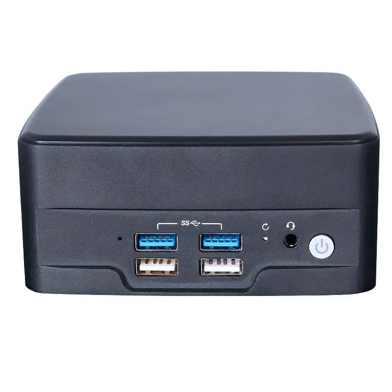 Intel 12. Generation Amd R6 6600H Mini-PC Desktop-Computer-Host DDR5 64 GB RAM SSD X86 Linux Barebone tragbarer Nuc Mini-PC mit Dualer LAN