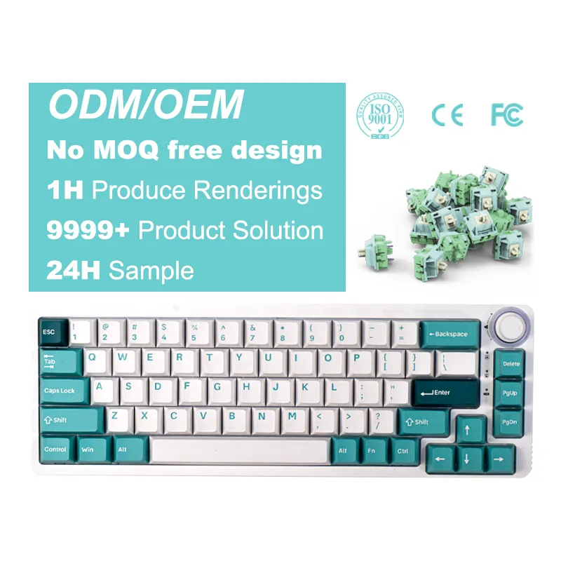 OEM AF680 60% kablolu klavye 60 yüzde 61 tuşları RGB Mini Teclado oyun mekanik oyun klavyesi