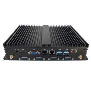 ELSKY I3 Processor and Fanless Desktop <strong>Computer</strong> I3 Mini Pc 6th Pc 6COM 2LAN 8USB HD-MI LVDS VGA Barebone Pocket Pc - Product Image 2