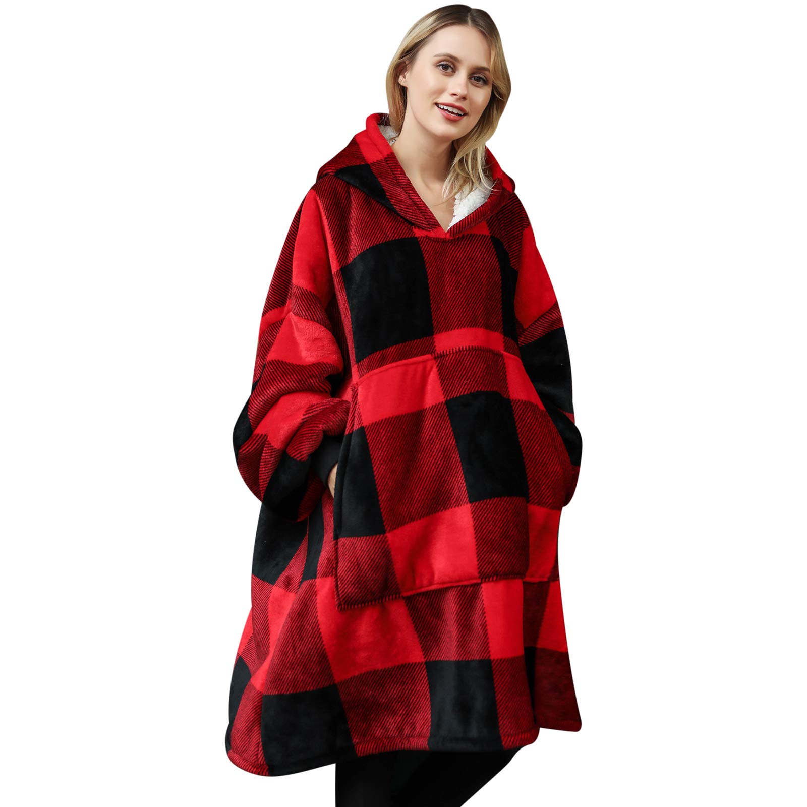 Plaid rouge Adulte-01