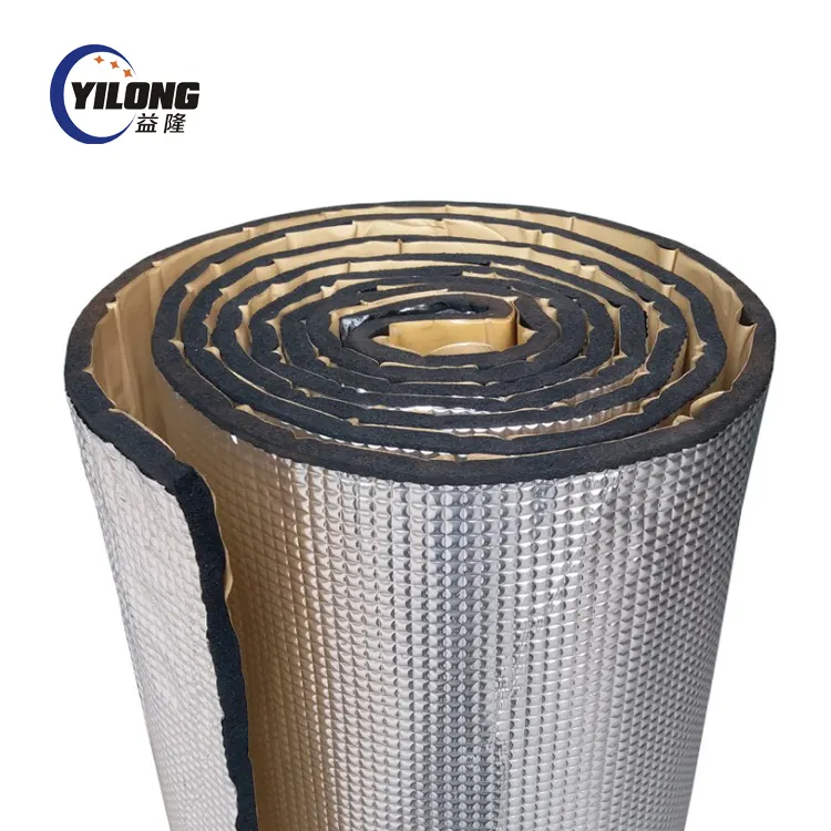 Теплоизоляция алюминиевая фольга клейкая подкладка закрытый клетчатый полиэтилен xpe пена автомобильный звукоизоляционный лист