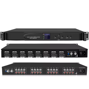 Agile 16in1 <strong>Analog</strong> Cable TV Headend PAL Modulator Digital H.264 <strong>Video</strong> Encoder IPTV Encoder Audio <strong>Input</strong> Web Management UDP - Product Image 1