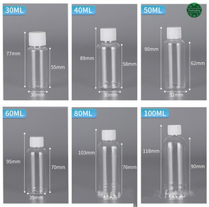 Çevre dostu 100ml 250ml 300ml 350ml 400ml PP Cap vida Top ile benzersiz yuvarlak şekil PET suyu şişeleri - Product Image 2